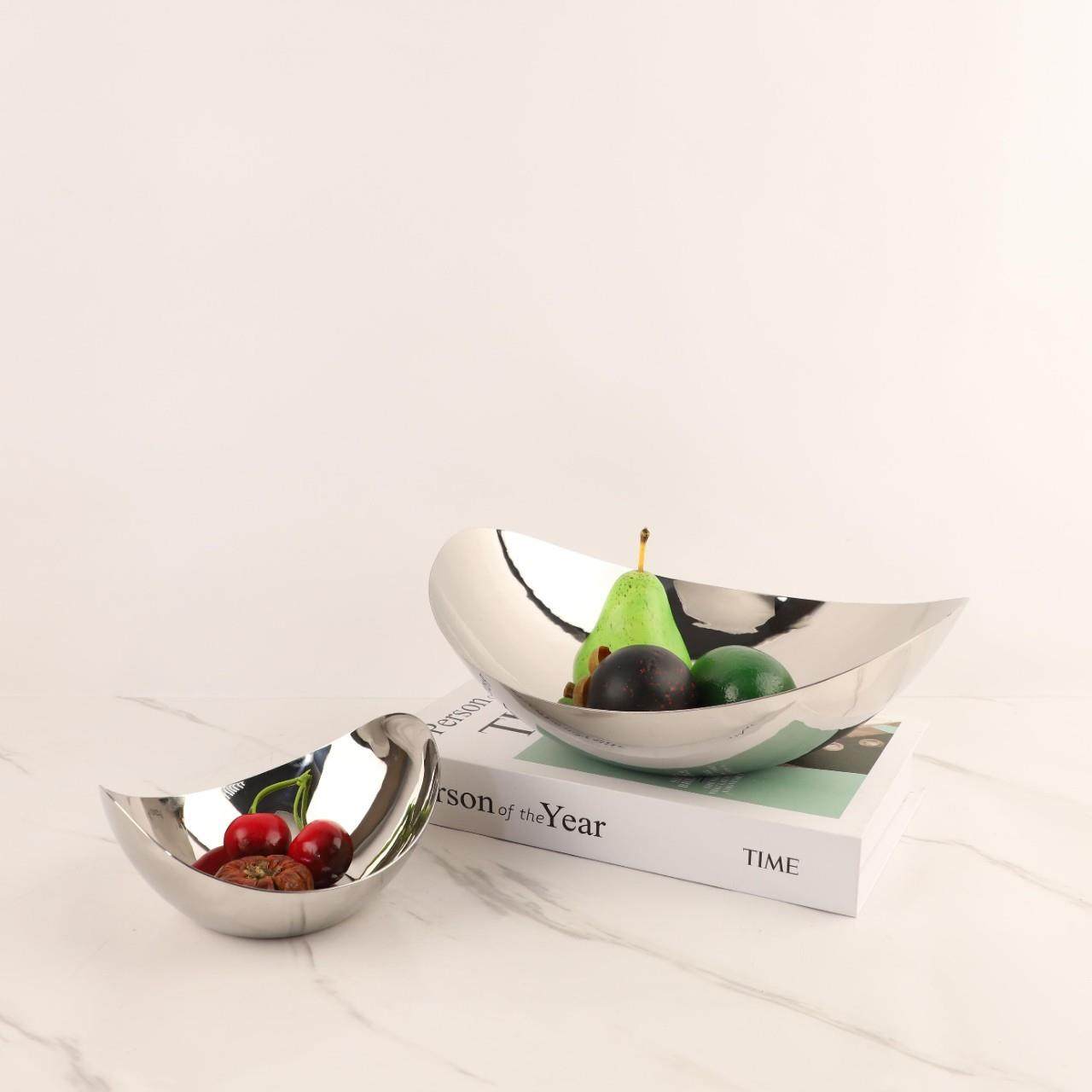 现代简约不锈钢镜面果盘托盘桌面摆件餐厅茶几酒店民宿家居装饰品,鲜花速递/花卉仿真/绿植园艺,割草机/草坪机,淘宝优惠券,粉丝福利购,淘宝优惠卷