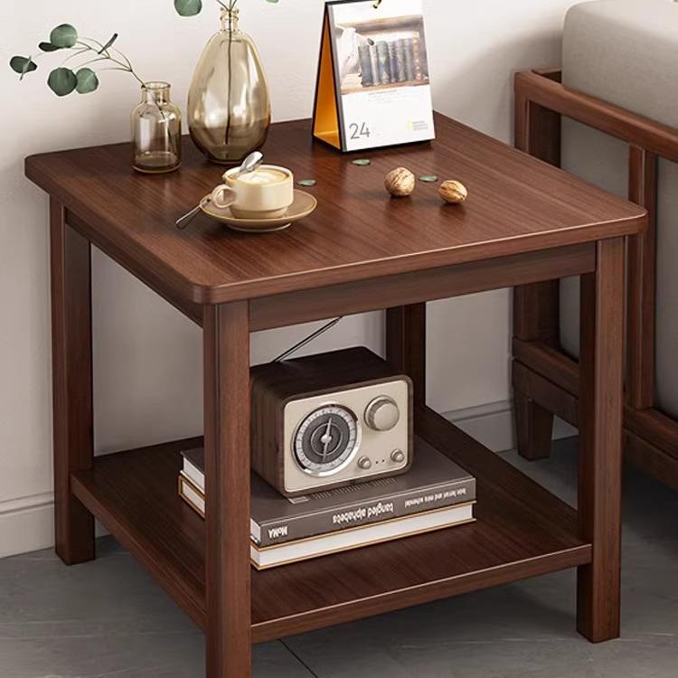 实木小方桌四方客厅家用迷你小户型茶几小桌子边柜沙发边几正方形