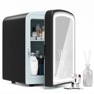 美妆冰箱带触摸灯化妆镜车载迷你4L冰箱化妆护肤品冷藏箱家用