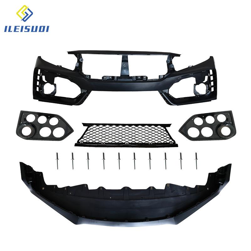 适用于civic十代思域泰版雾灯框汽车改装tr前杠JDM思域竞技风格