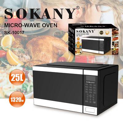 SOKANY10017电烤箱智能平板微波炉家用迷你光波炉烤箱蒸烤一体机