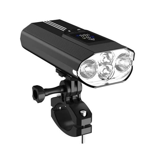 新款1600lm自行车灯6000Mah自行车前灯LED骑行灯自行车灯配件