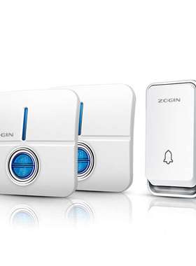 ZOGIN卓进K1919门铃 自发电无线交流遥控门铃无电