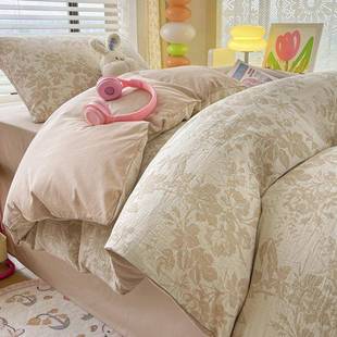 简约纯棉三层纱被套单件150×200全棉高级感被罩2米床品四件套