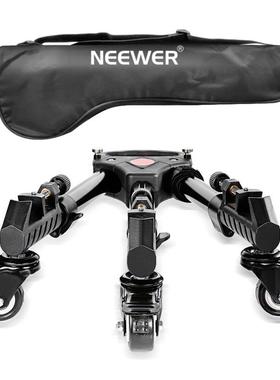 纽尔NW-600三脚架三角滑轮可扩展可调铝合金三脚架推车方便静音