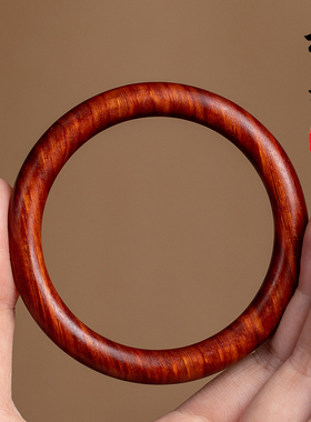 檀木手镯绿檀小叶紫檀木女士款饰品文艺复古民族风简约手环手镯子