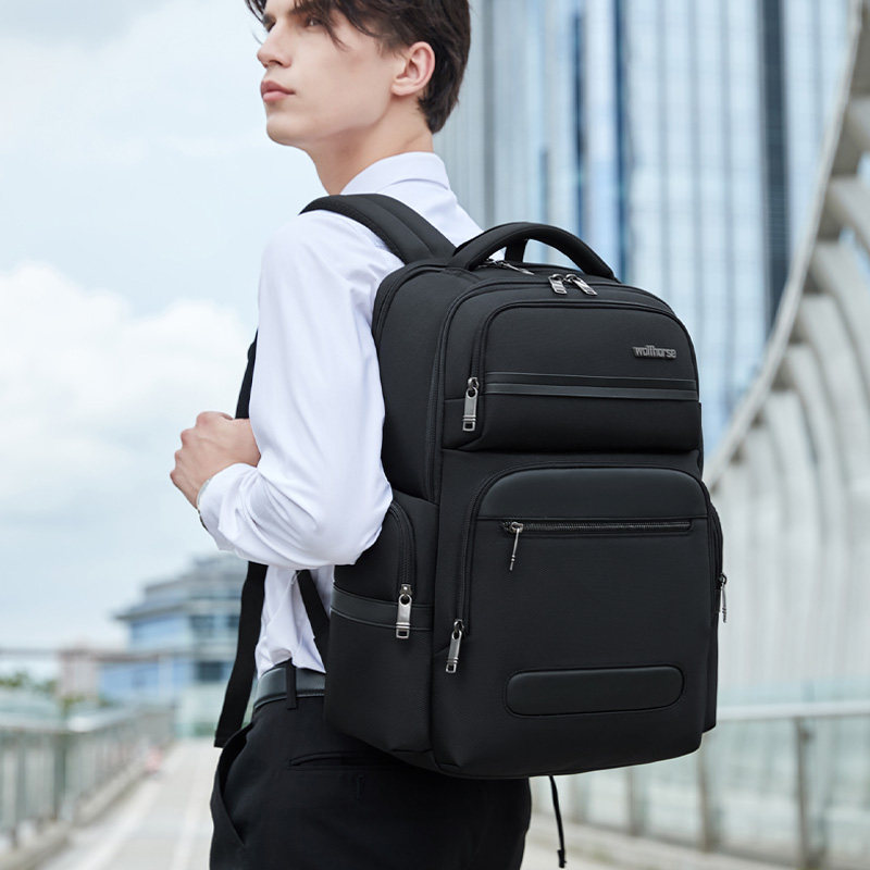 背包男士多层双肩包商务休闲学生书包大容量出差旅行多功能电脑包,箱包皮具/热销女包/男包,双肩背包,淘宝优惠券,粉丝福利购,淘宝优惠卷