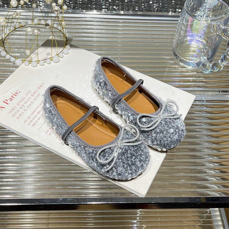 女童公主鞋2024春季新款韩版洋气豆豆鞋儿童小皮鞋百搭亮片软底鞋,童鞋/婴儿鞋/亲子鞋,水晶/水钻鞋,淘宝优惠券,粉丝福利购,淘宝优惠卷