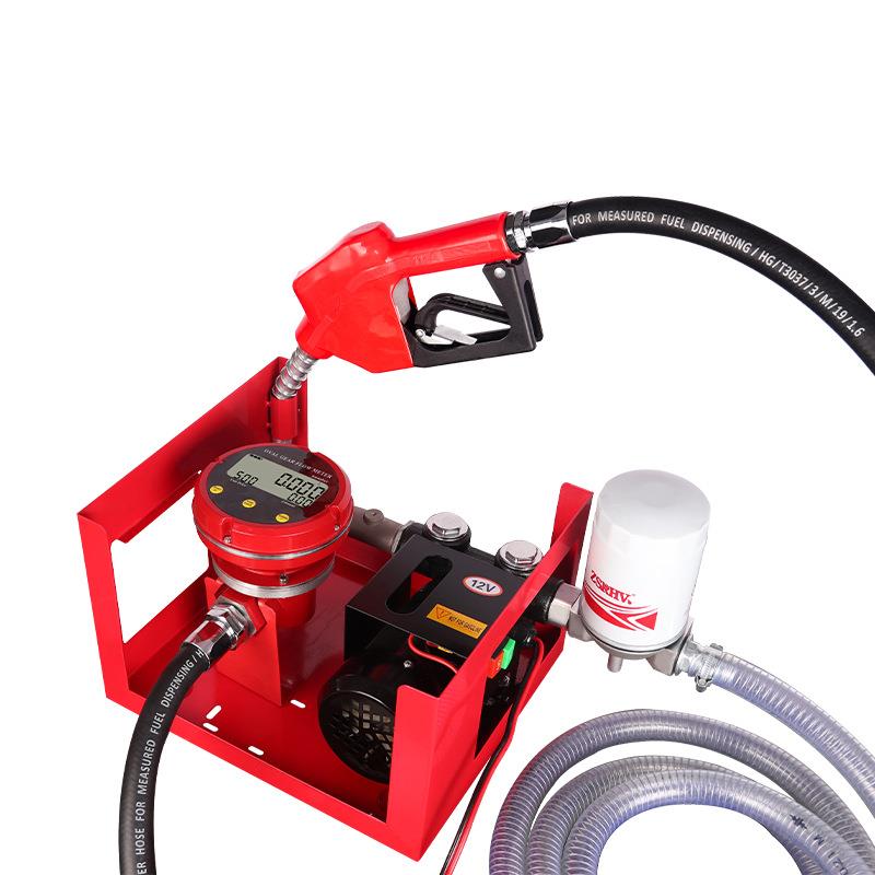 全自动大流量自吸抽油泵汽油柴油防爆总成直流交流计量计价加油机