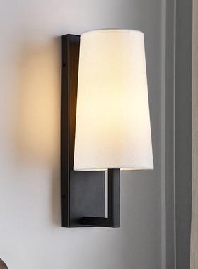 壁灯床头灯美式卧室北欧式LED客厅过道楼梯灯黑色简约现代创意