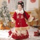 唐装 马面裙冬季 新年过年服冬 秋冬儿童汉服冬装 拜年服女童2025新款