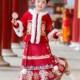 国风冬装 2025新款 加厚喜庆过年服 儿童新年唐装 拜年服女童汉服冬季
