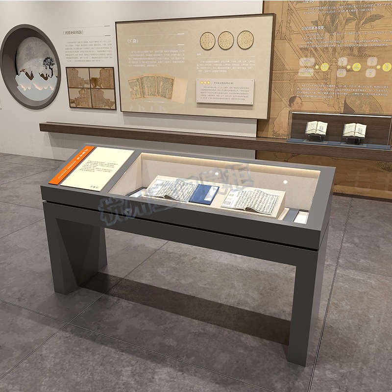 液压文物字画玉器玻璃展示柜博物馆展览展厅资料文献玻璃陈列柜台