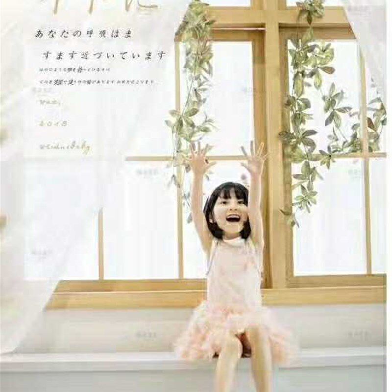 新款儿童实景摄影棚婚纱实景影楼装修韩式无闪棚店面设计w-4722