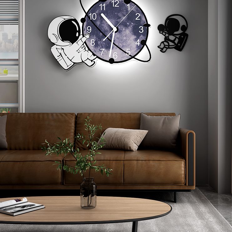 网红挂式挂墙现代简约摆件客厅家用时尚钟表挂钟时钟大气个性创意