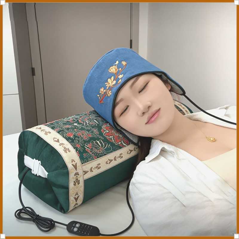 电加热艾草枕头宫廷枕头睡眠休闲新款家用颈椎枕智能控温睡觉专用图片