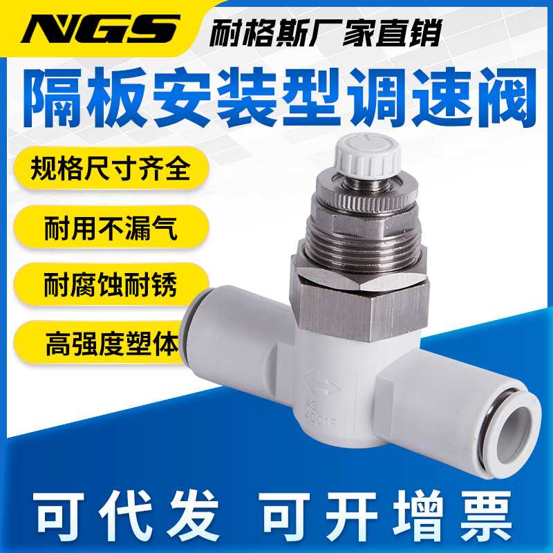 隔板安装式速度控制阀AS1001F-04-3/AS1001F-06-3/AS2051F-08-3