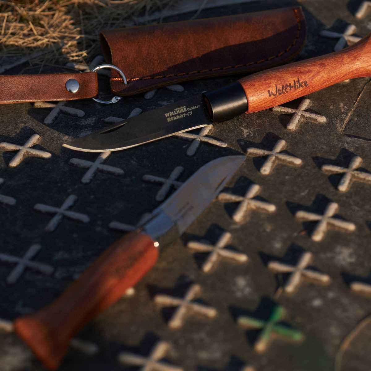 户外折叠多功能面包水果刀精致皮套欧皮耐尔Opinel款