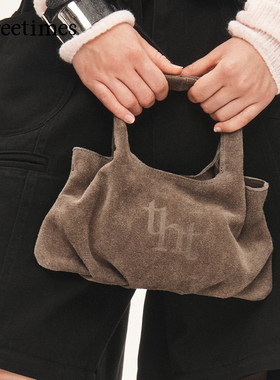 threetimes2025秋季新款牛皮单肩包时尚高级感简约韩系女式包袋