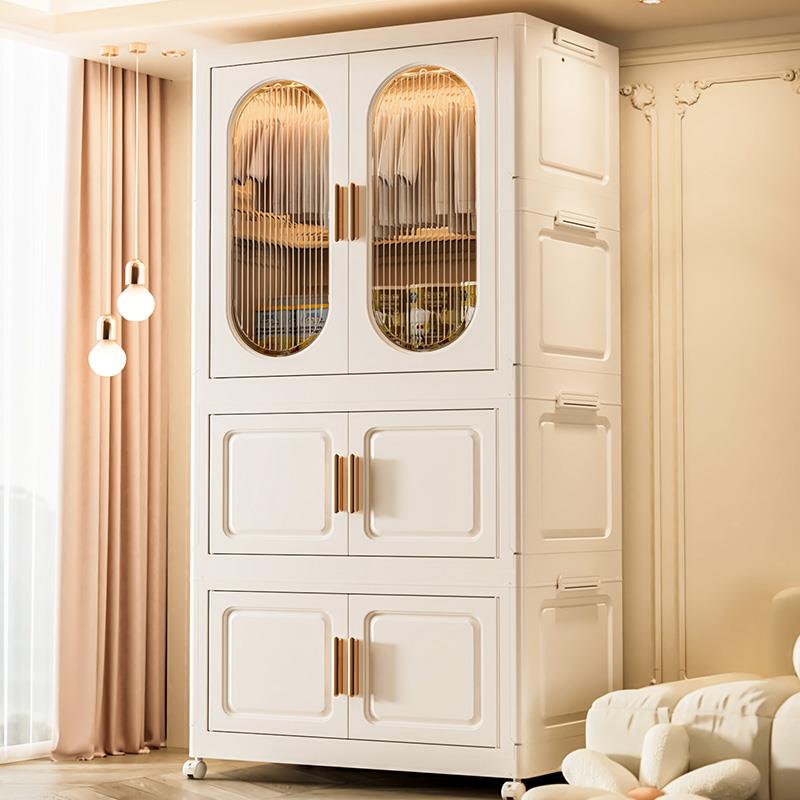 免安装宝宝衣柜婴儿收纳儿童小衣橱衣服整理箱塑料家用零食收纳柜