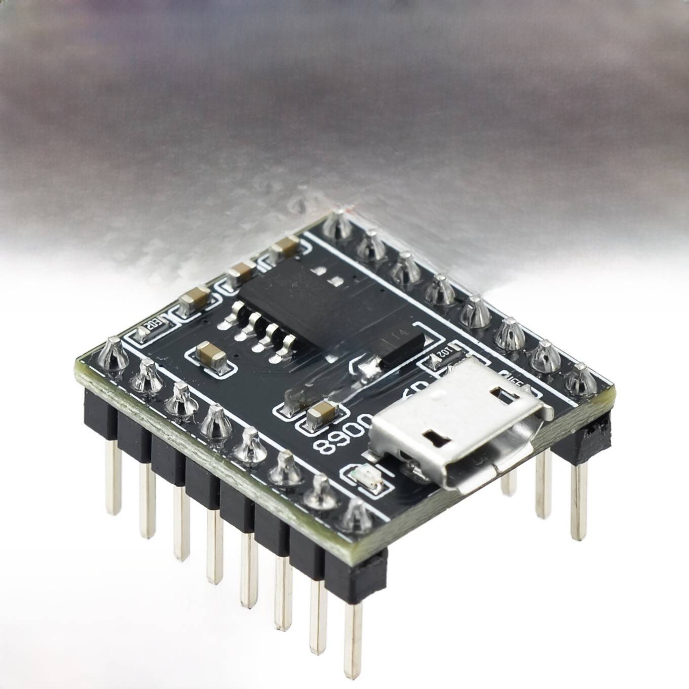 语音广播模块定制音乐智能语音广播USB串口Mp3识别模块Jq8900-16P