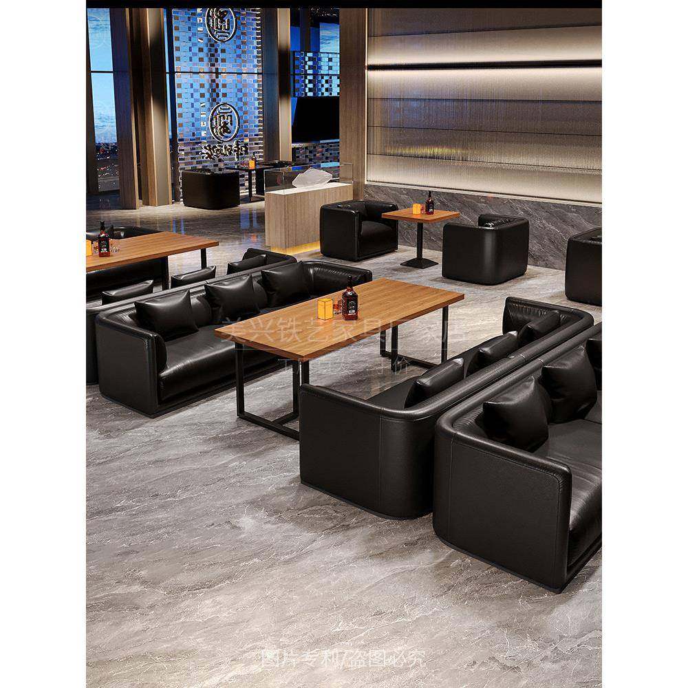 需定制咖啡厅桌椅组合覆古主题西餐厅美式酒吧清音乐餐吧烧烤店卡