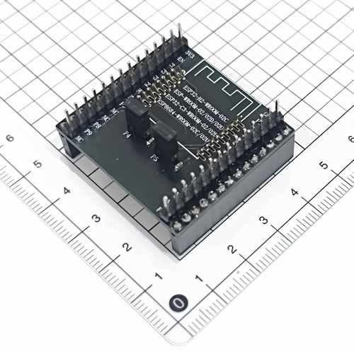 ESP32-C3/H2-WROOM-02/02U/02C模组程序下载烧录座转接板开 发底