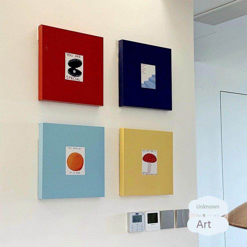 多巴胺包豪斯客厅装饰画彩色抽象艺术玄关背景墙壁画高级感餐厅画