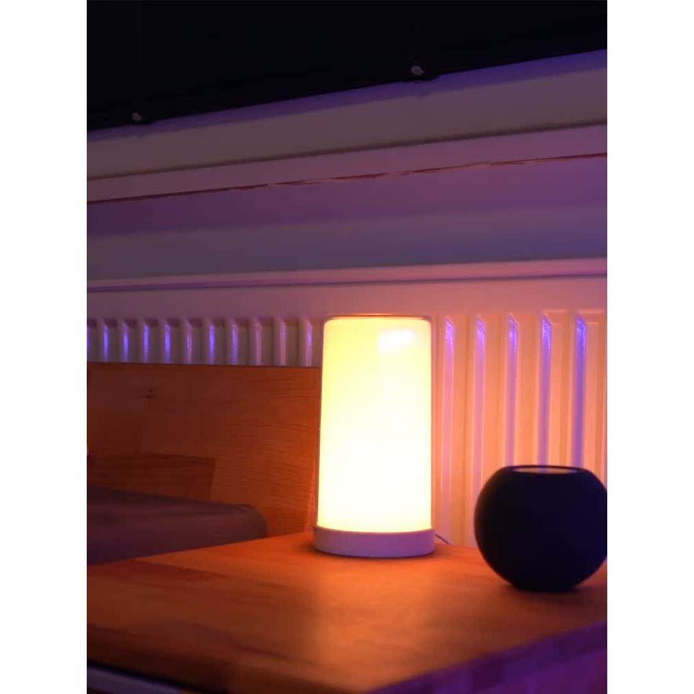HomeKit 智能彩色床头灯氛围灯Siri声控暖白家用卧室书房无极调光