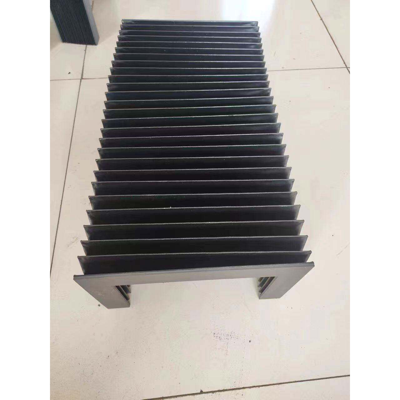 风琴式防护罩机床导轨防尘罩耐高温阻燃一字型防护帘光伏分拣机