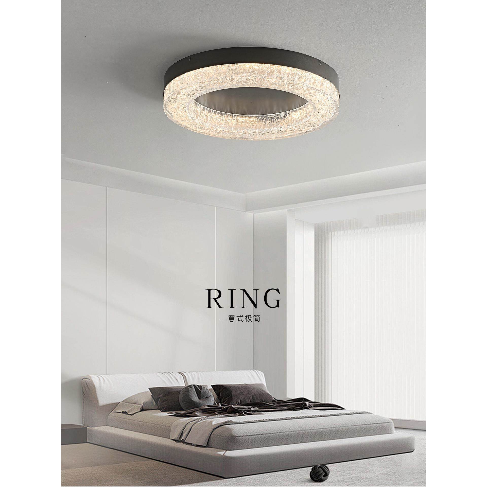 意式极简客厅吸顶灯现代简约高端设计师2025新款家用主卧室房间灯