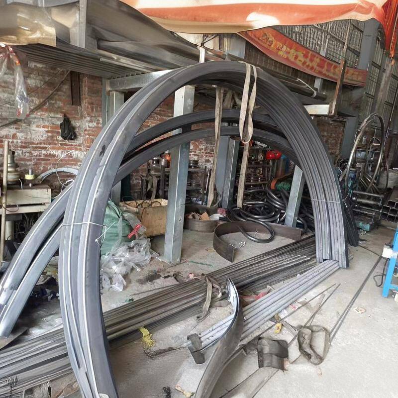 304不锈钢镀锌铁管方管50*100*200大管厚管角钢槽钢拉弯半圆弧形