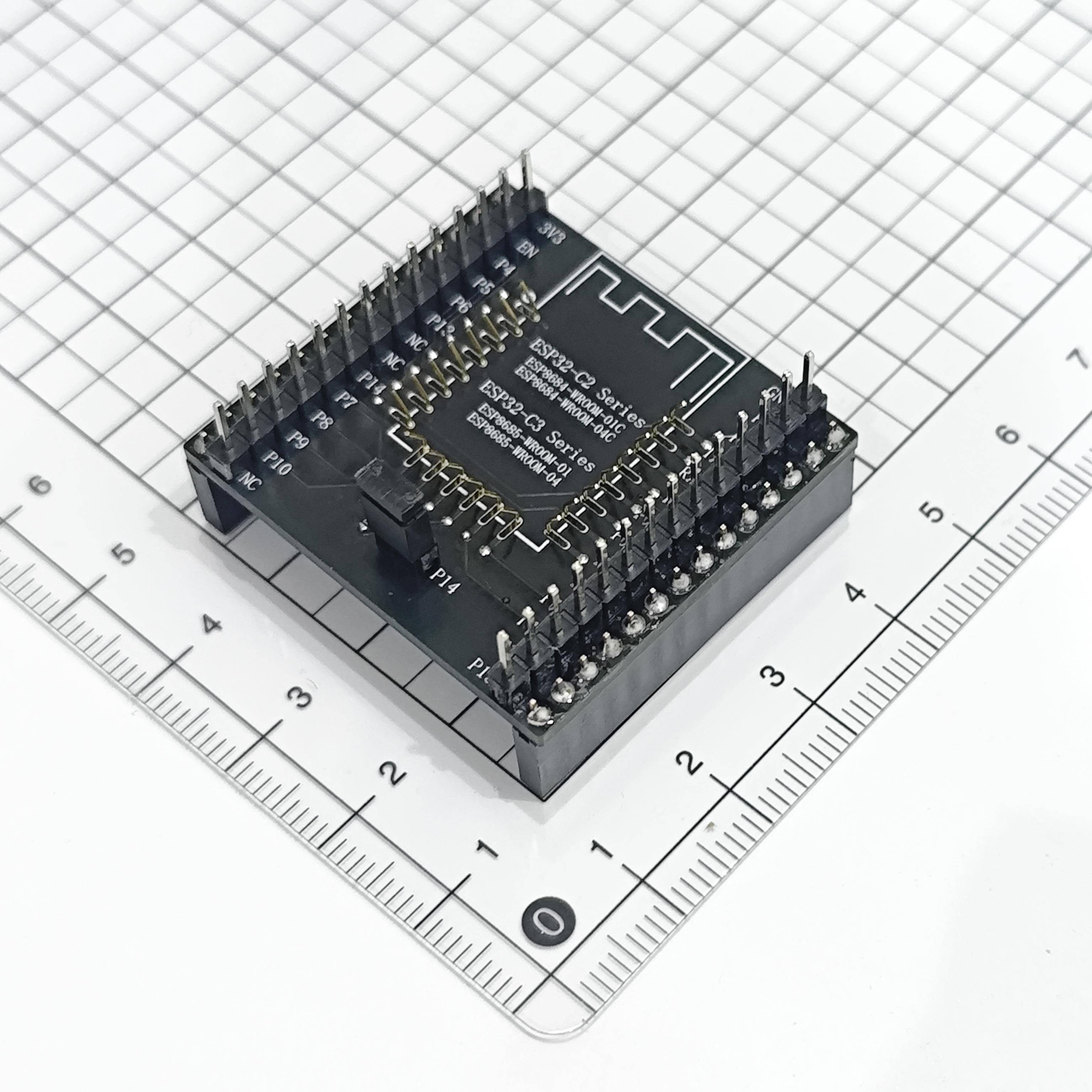 ESP8266-07/07S/12E/12F/12S模组块转接程序下载烧录座核心开发板