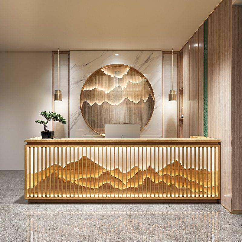 需定制收银柜台中式前台小型店铺养生馆茶楼足浴茶楼民宿瑜伽馆吧,商业/办公家具,收银台,淘宝优惠券,粉丝福利购,淘宝优惠卷