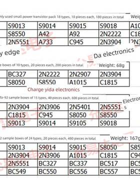 全新原装BC547 BC547B TO-92 45V/0.1A 【100个4元包邮】25元/K