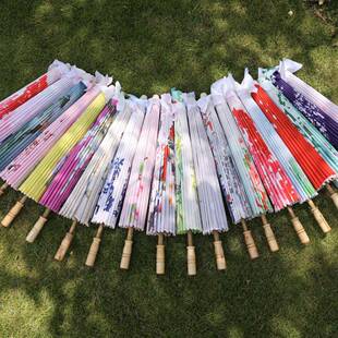 防雨伞古典COS绸布伞走秀道具伞演出舞蹈伞中国风吊顶装饰纸伞