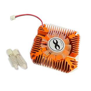 5W10W散热器铝材带风扇12V超高导热太阳花CPU铝合金LED灯珠散热片