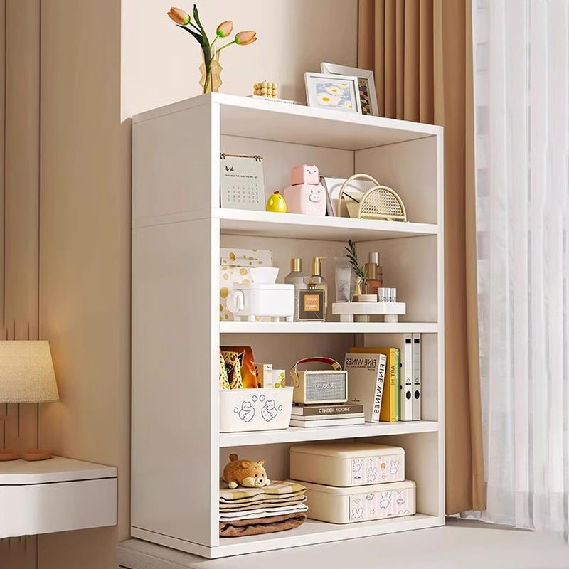 实木书架落地书柜窗台儿童书架卧室白色学生飘窗柜阳台置物架