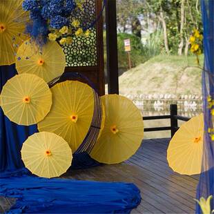 古典舞演出服黄色油纸伞舞蹈道具装饰舞台表演伞舞