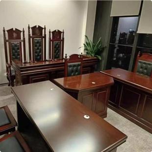 需定制法庭桌椅律所实木工厂直营法官桌椅模拟审判台旁听椅学校审