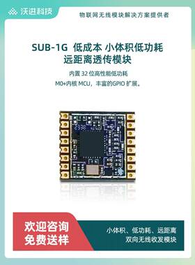 SUB-G 433/490/868/915MHZ远距离无线串口透传无线模块 内置M0