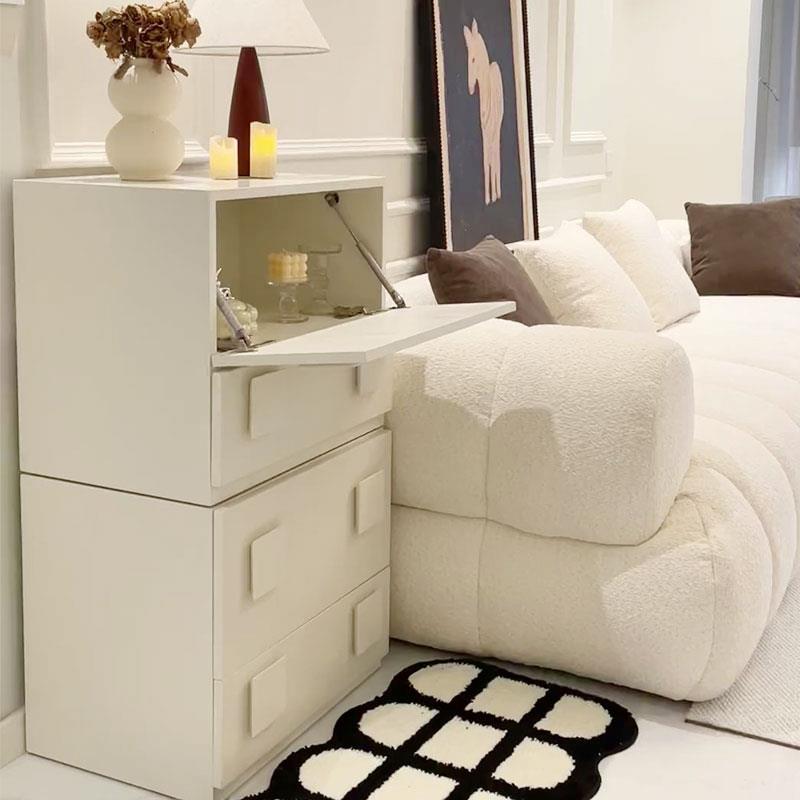 实木中古风卡门柜卧室储物柜客厅复古风小户型电视柜落地斗柜