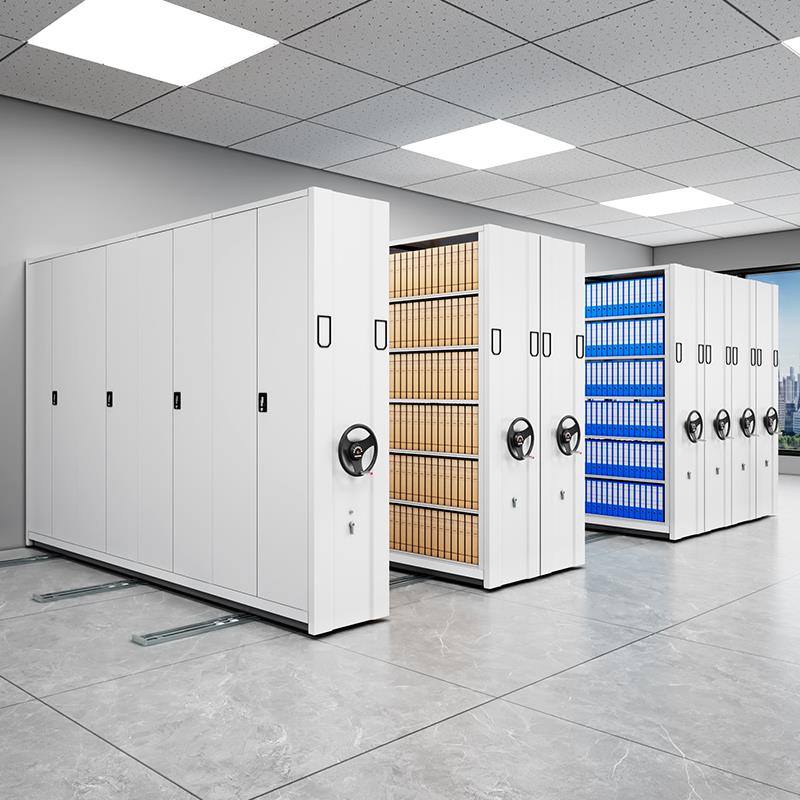 档案密集架智能密集柜手摇移动文件柜病例资料凭证柜电动货架厂家