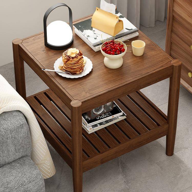 实木边几客厅家用沙发旁中式简易小方桌小户型阳台简约现代小茶几