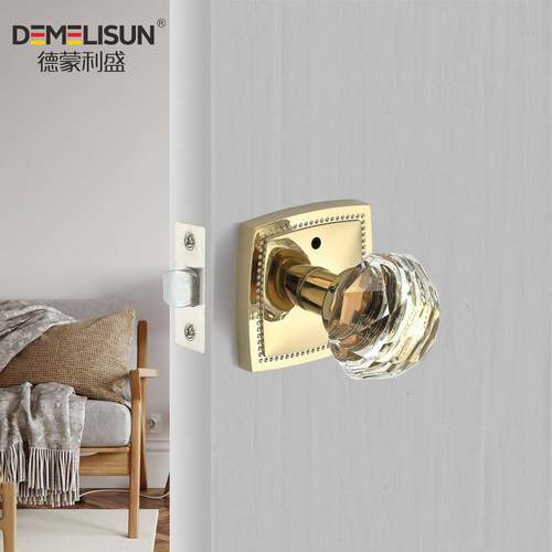 丽旺法式水晶款房门卧室门木门门锁可单装固定外装配7255磁力锁体