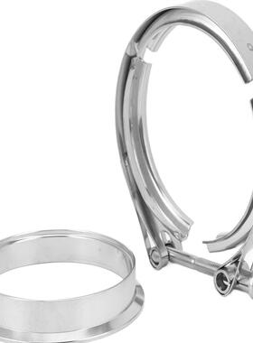 S400S400SXES475S480T6涡轮不锈钢法兰卡箍组套5寸