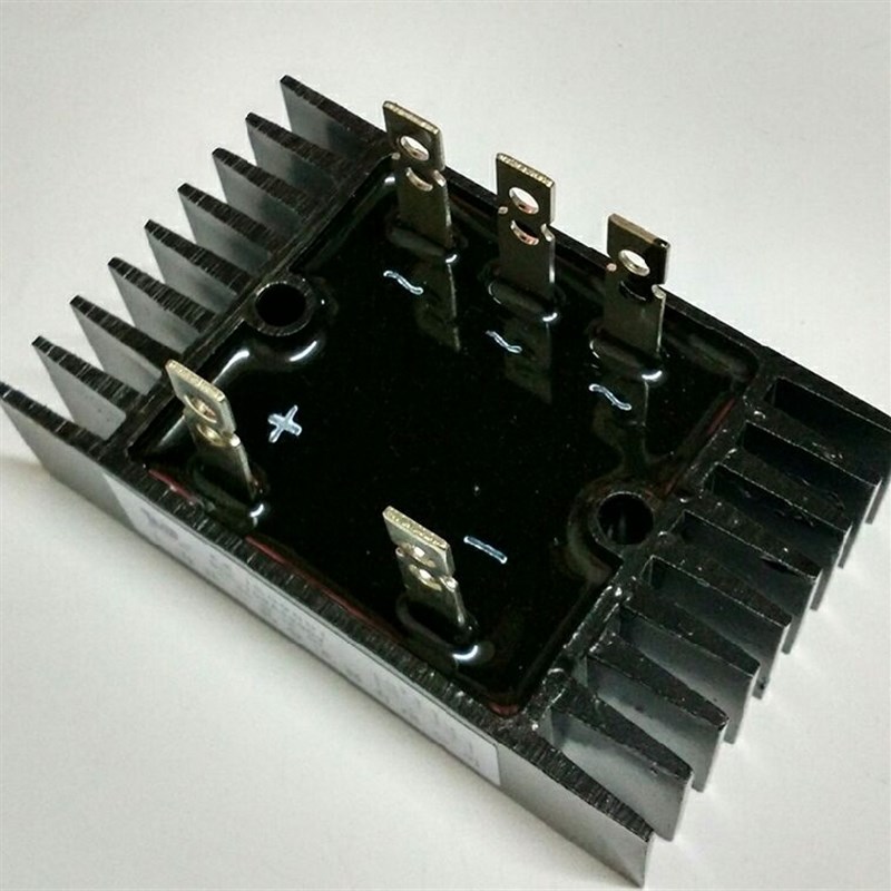 昆二晶三相整流桥SQL60A1200V桥堆sql40A 100a桥式整流带散热器