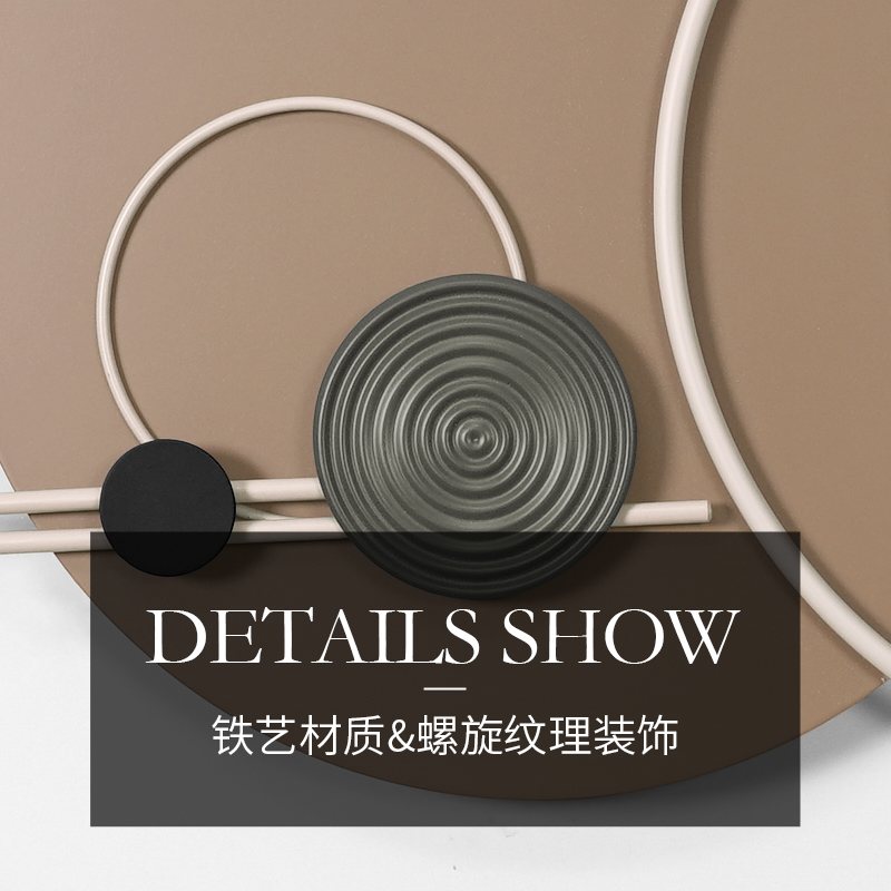 轻奢饭厅装饰画带钟表奶油风无框画挂钟客厅沙发背景墙壁挂画时钟图片