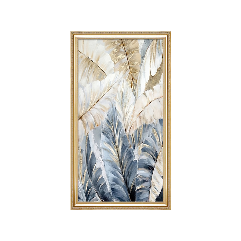 美式植物入户玄关装饰画家大业油画大走廊过道挂画正对门客厅壁画图片