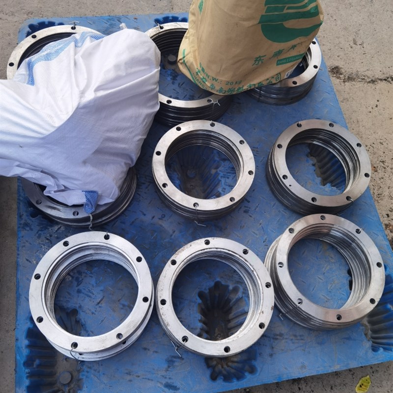 螺旋输送上料机绞龙专用配件法兰盘碳钢焊接法兰140/165/219/220